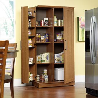 Sauder Homeplus Contemporary Large Storage Cabinet With Door Storage Westrich Furniture Appliances Closed Bookcases