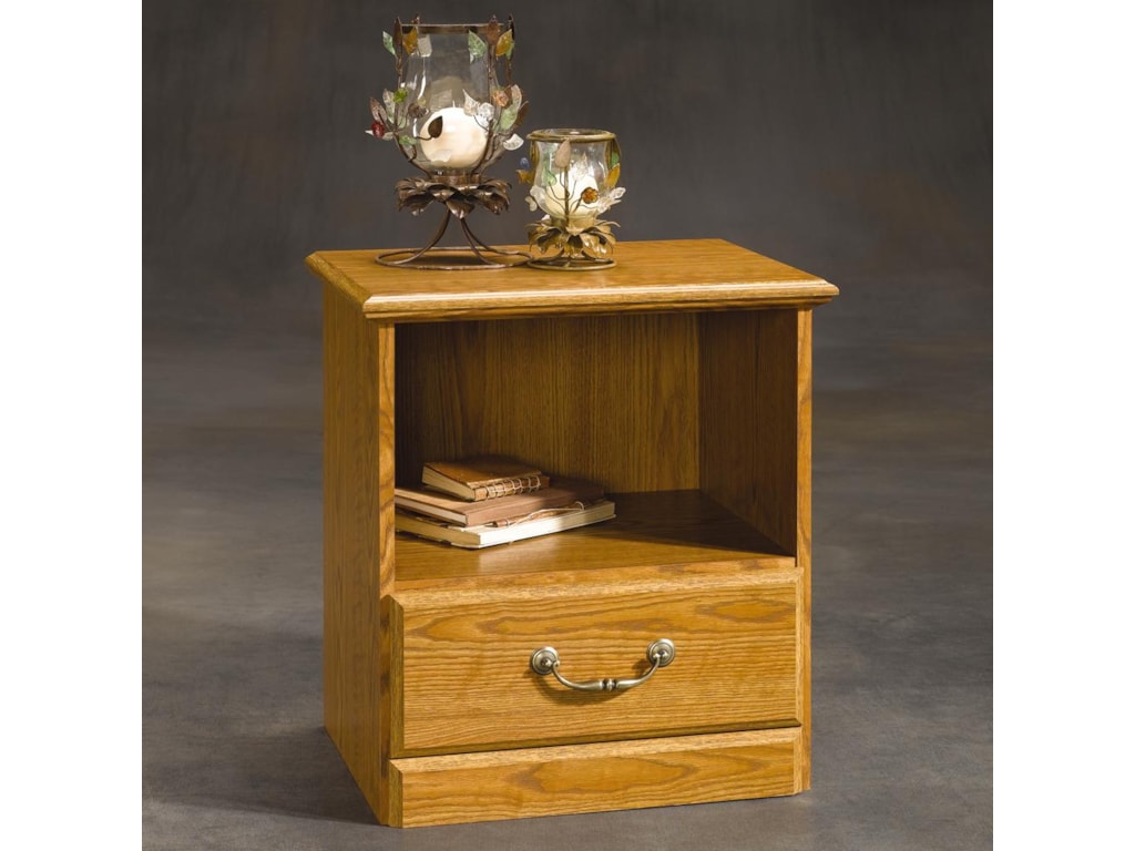 Sauder Orchard Hills 401290 1 Drawer Nightstand Becker Furniture