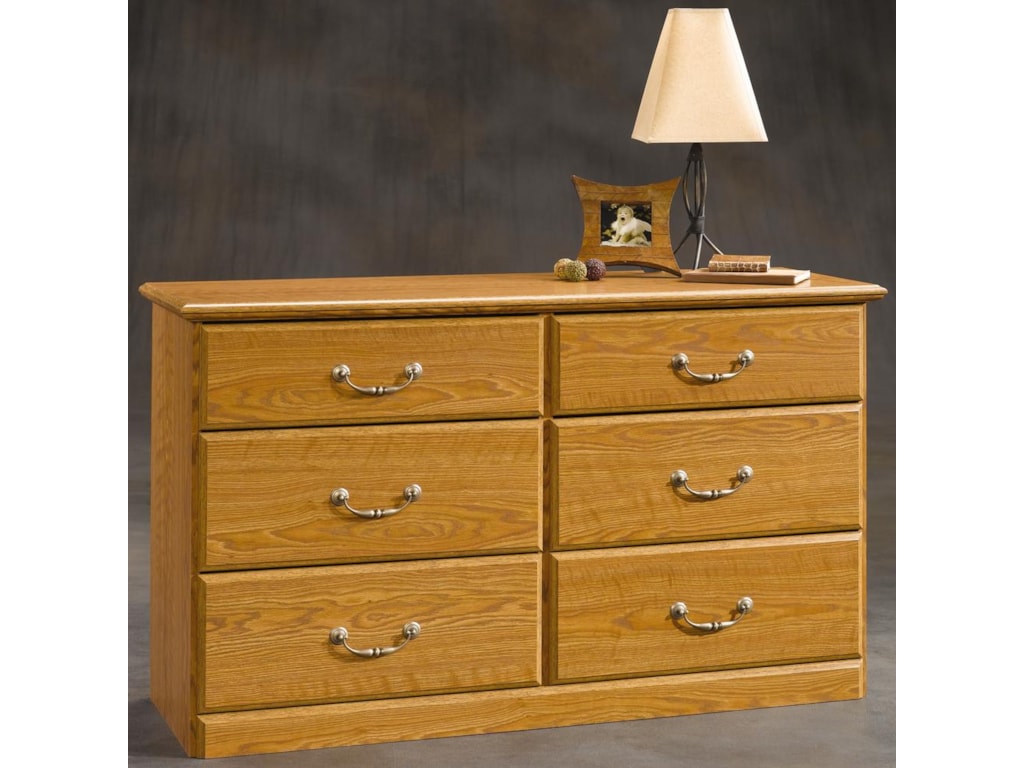 Sauder Orchard Hills 401410 6 Drawer Double Dresser Becker