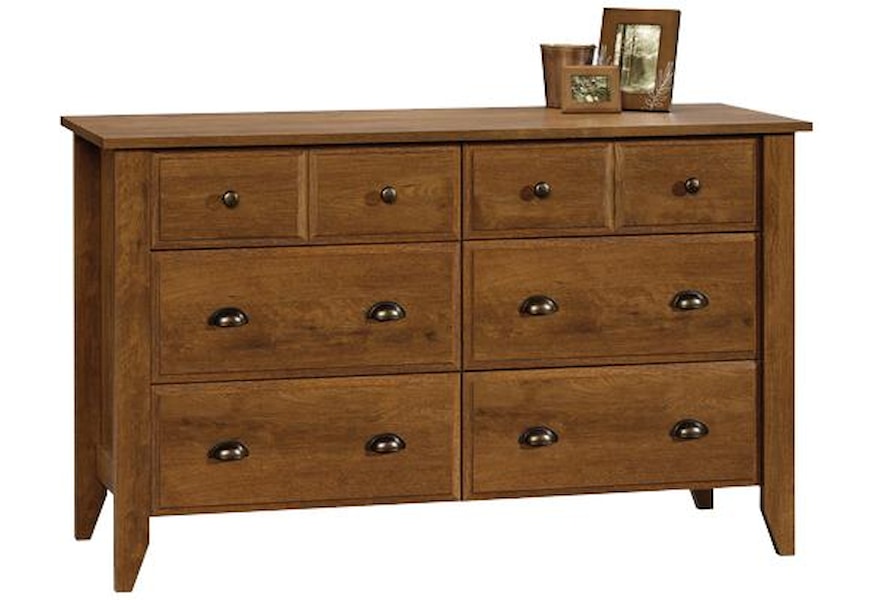 Sauder Shoal Creek 410287 Contemporary Dresser Corner Furniture