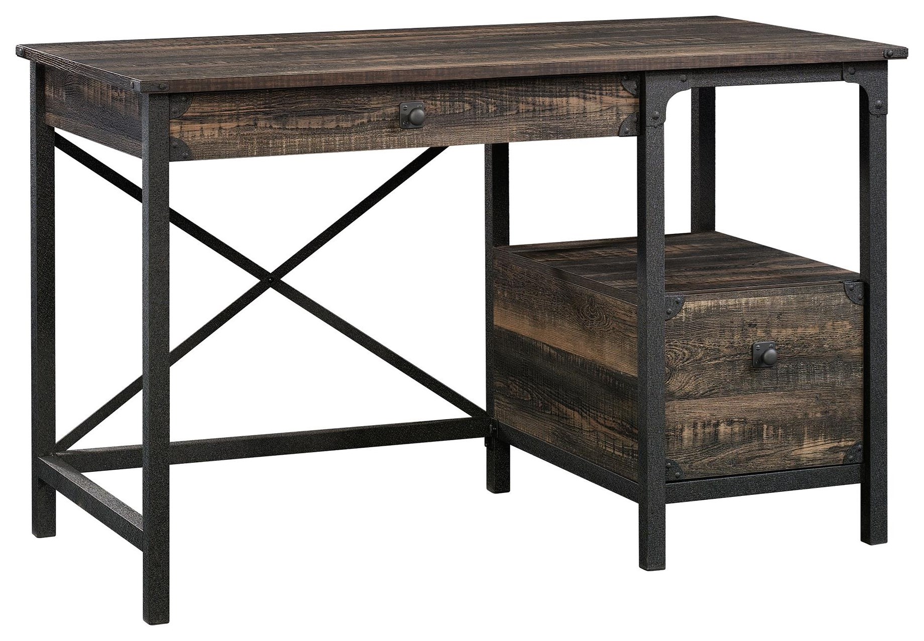 Sauder Steel River 423912 Steel River Desk Becker Furniture Table Desks Writing Desks
