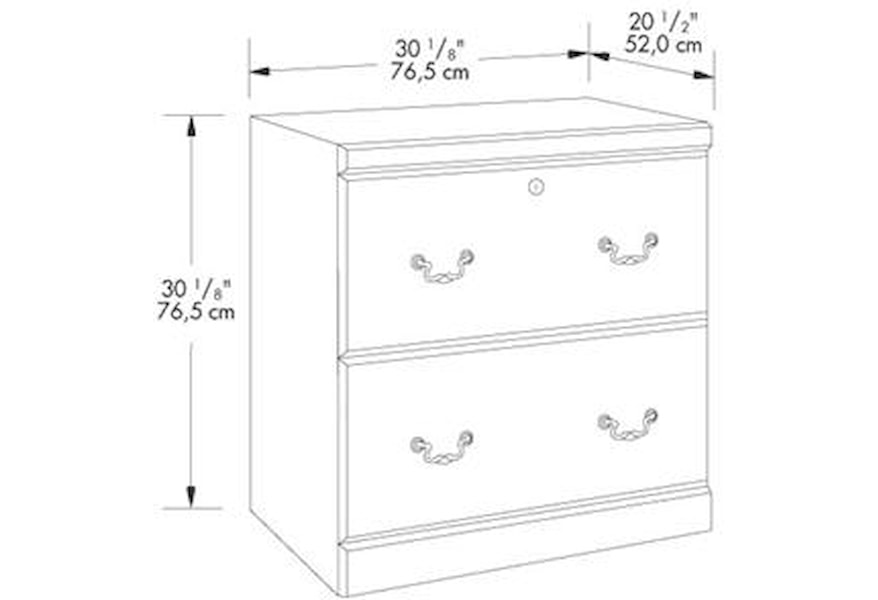Sauder Heritage Hill Traditional 2 Drawer Lateral File Cabinet