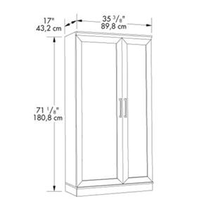 Sauder Homeplus Contemporary Large Storage Cabinet With Door Storage Westrich Furniture Appliances Closed Bookcases