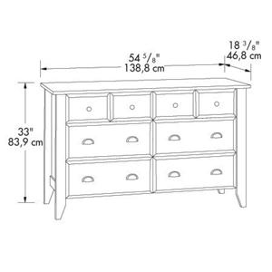 Sauder Shoal Creek 409937 Contemporary Dresser Becker Furniture