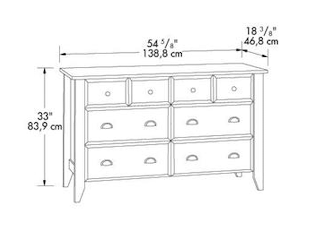 Sauder Shoal Creek 410287 Contemporary Dresser Becker Furniture