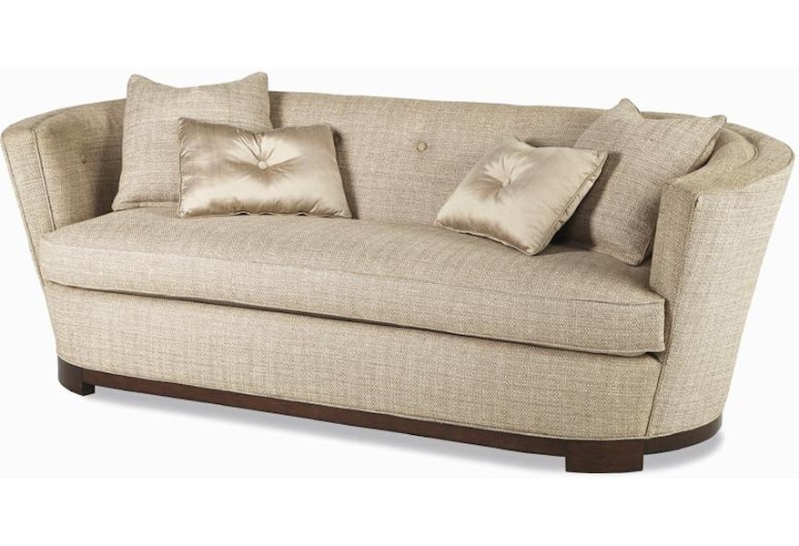 Schnadig Ava Contemporary Barrel Back Sofa With Button Schnadig Ava Contemporary Barrel Back Sofa With Button