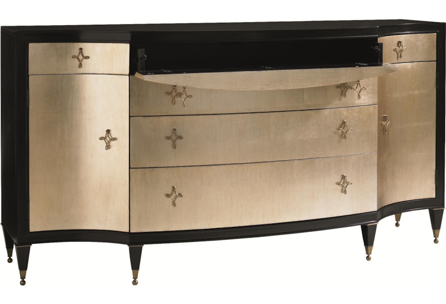 Caracole Classic Contemporary Opposites Attract Cabinet With Doors