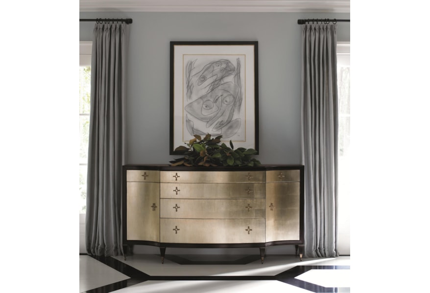 Caracole Classic Contemporary Opposites Attract Cabinet With Doors