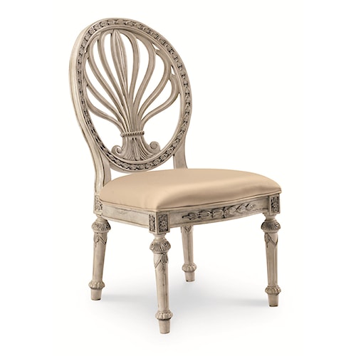 Schnadig Empire II Oval Back Dining Side Chair with Upholstered ... Schnadig Empire II Oval Back Dining Side Chair with Upholstered ...
