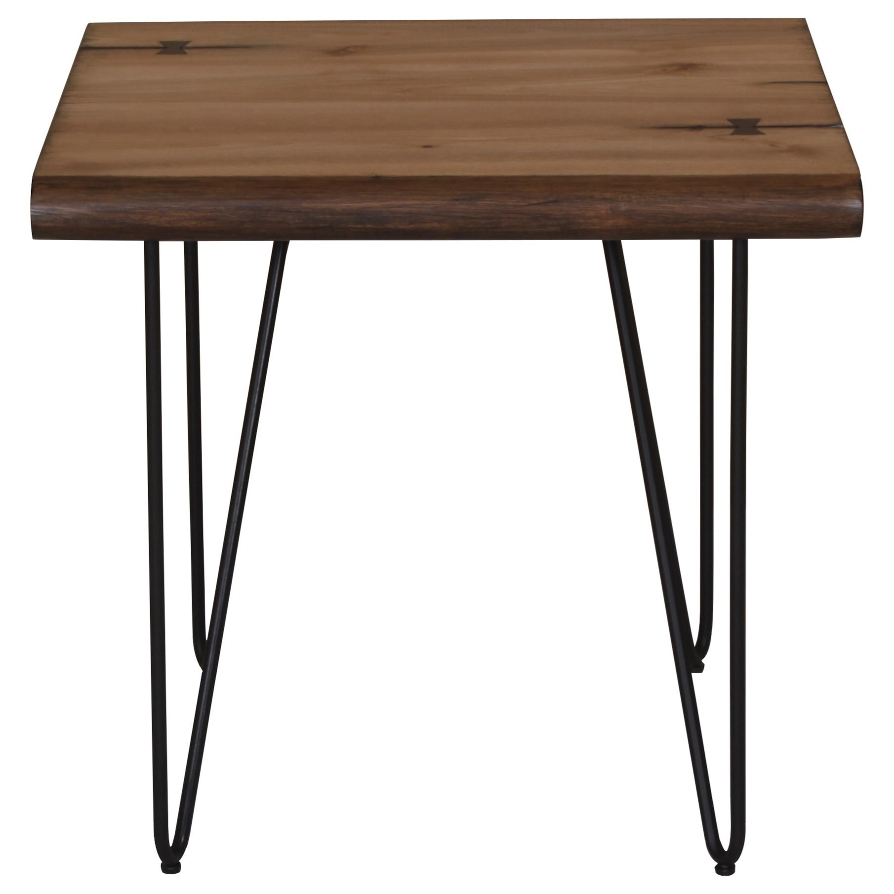 Fine Furniture 70566 705667 Live Edge End Table With Hairpin Legs