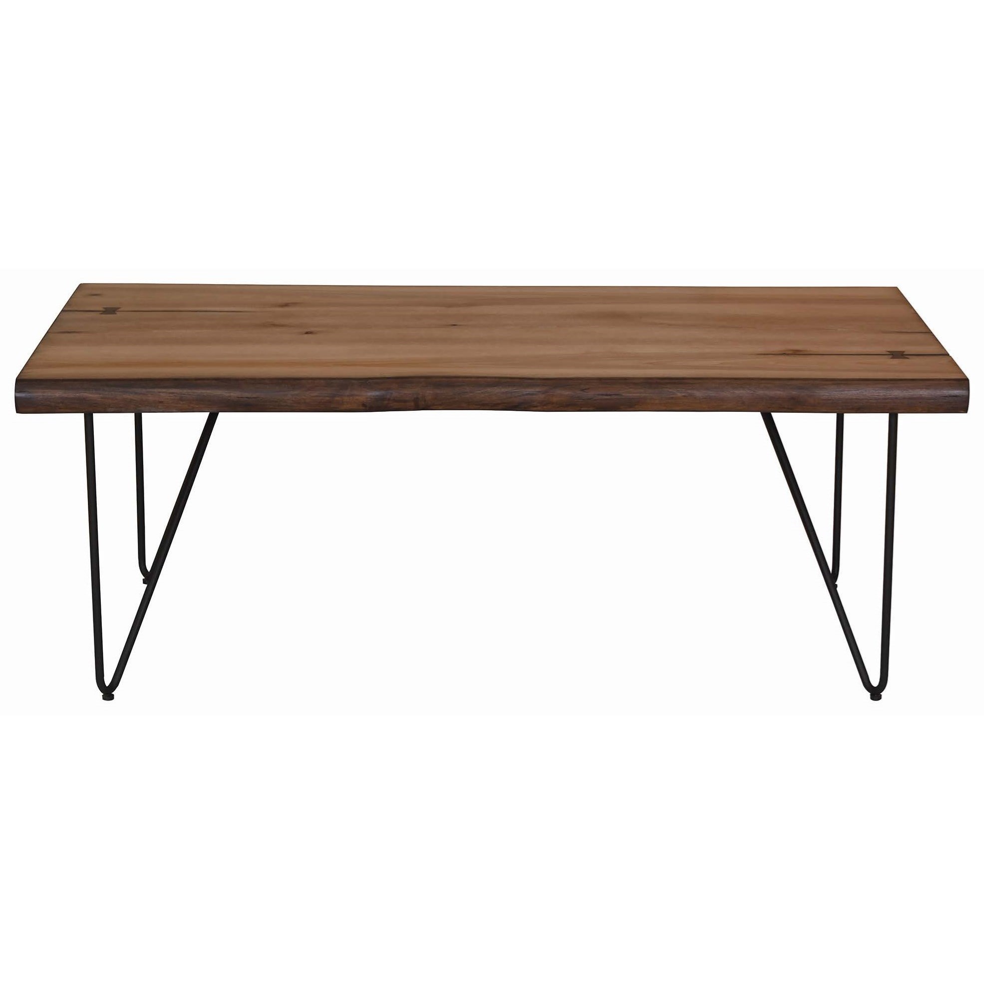 Coaster 70566 705668 Live Edge Coffee Table With Hairpin Legs