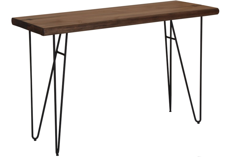 Coaster 70566 705669 Live Edge Sofa Table With Hairpin Legs Dunk