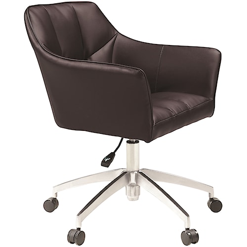 Scott Living 80153 Modern Upholstered Office Chair Standard Scott Living 80153 Modern Upholstered Office Chair