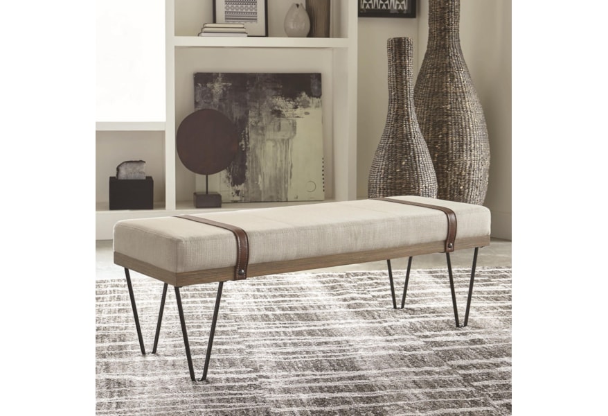 Coaster 910240 910240 Upholstered Bench With Hairpin Legs Dunk