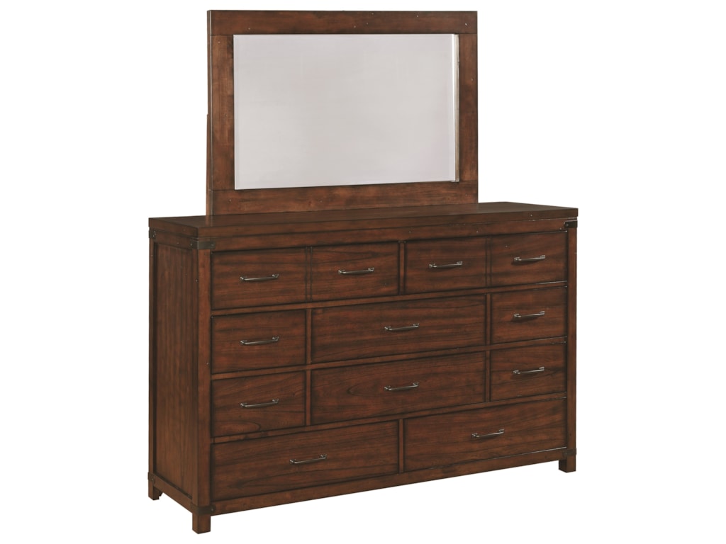 Scott Living Artesia Vintage Inspired Six Drawer Dresser And