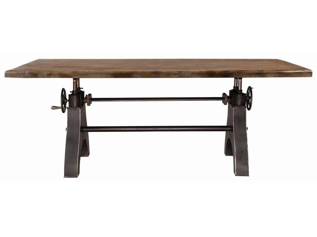 Scott Living Clooney Adjule Dining Table With Iron Scott Living Clooneyadjule Dining Table