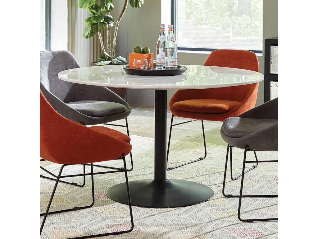 Scott Living Dash Contemporary Dining Table With Marble Top Red Scott Living Dash Contemporary Dining Table With Marble Top Red Knot Tables