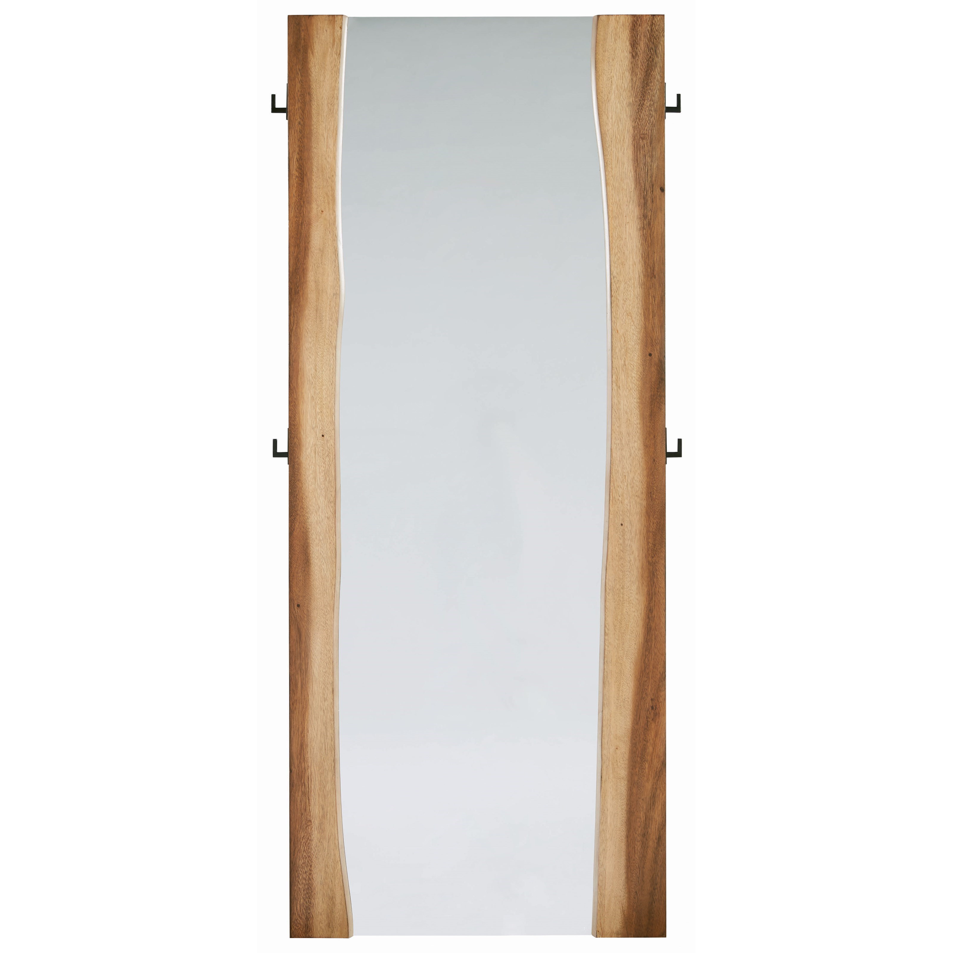 Coaster Winslow Rustic Full Length Standing Mirror With Coat Hooks Value City Furniture Floor Mirrors