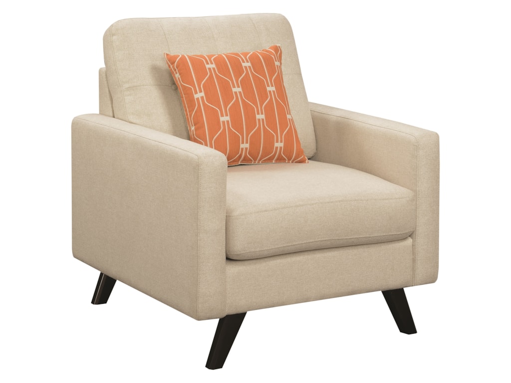 scott living montana mid century modern upholstered chair belfort