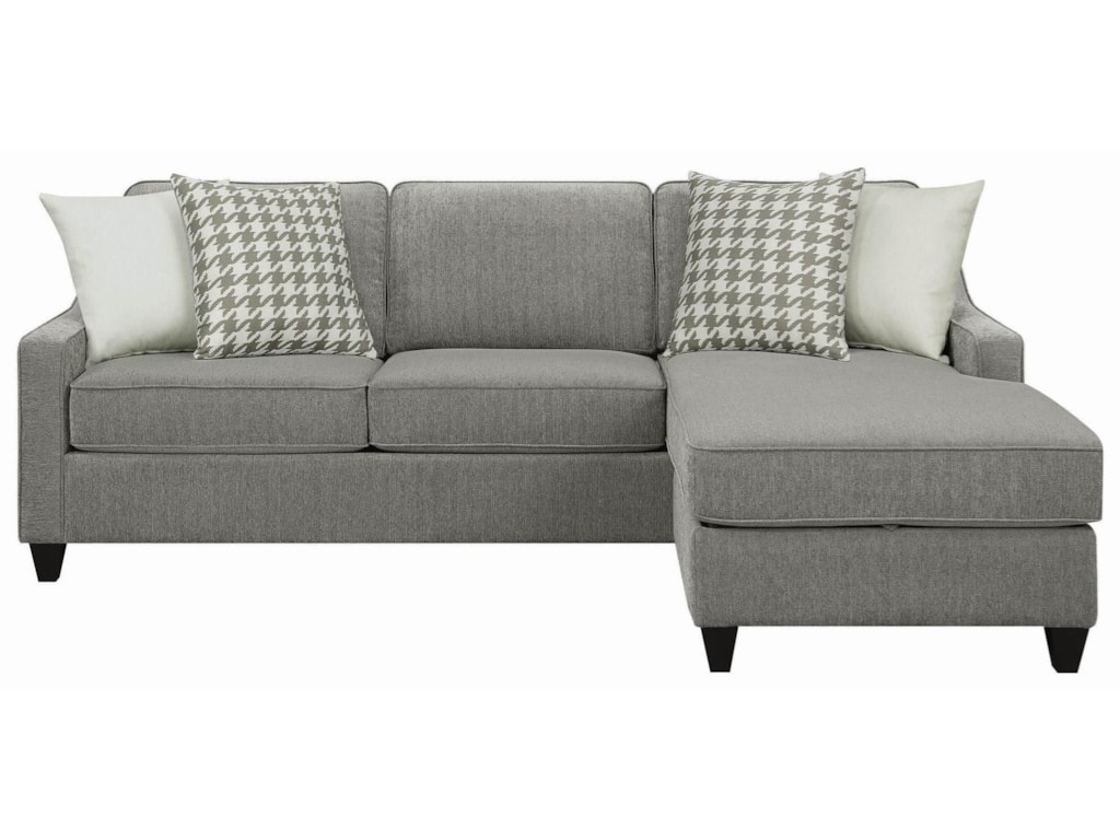 Scott Living Montgomery Modern Sectional Sofa With Scott Living Montgomery Modern Sectional Sofa With