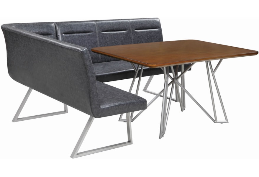 Coaster Ramsey 2 Piece Mid Century Modern Modular Faux Leather
