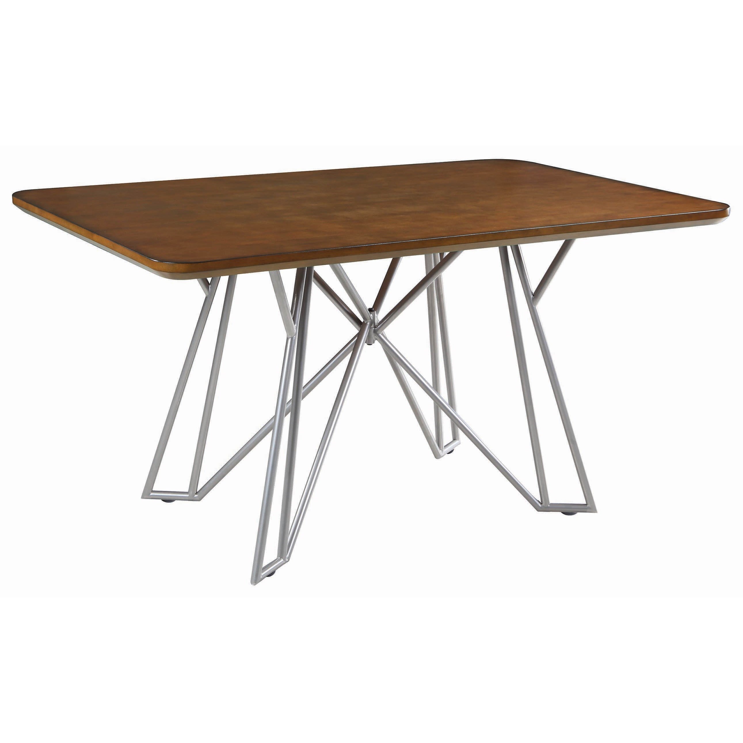Coaster Ramsey Mid Century Modern Dining Table With Hairpin Legs