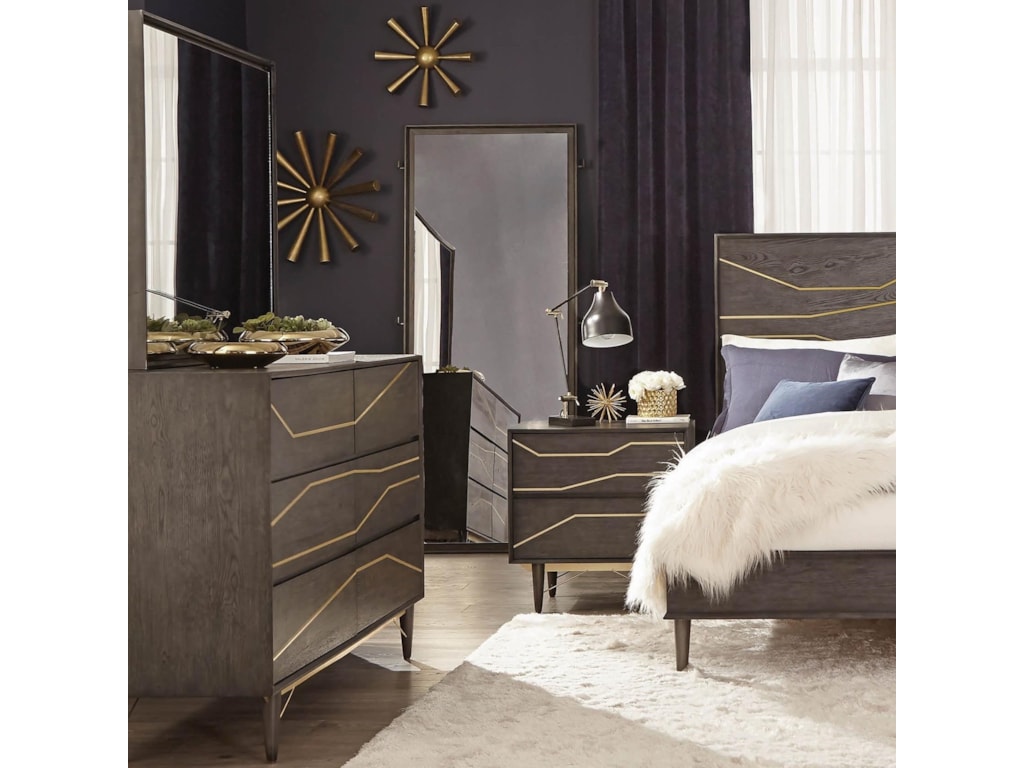 Coaster Furniture Tarah Contemporary 6 Drawer Dresser Mirror Set