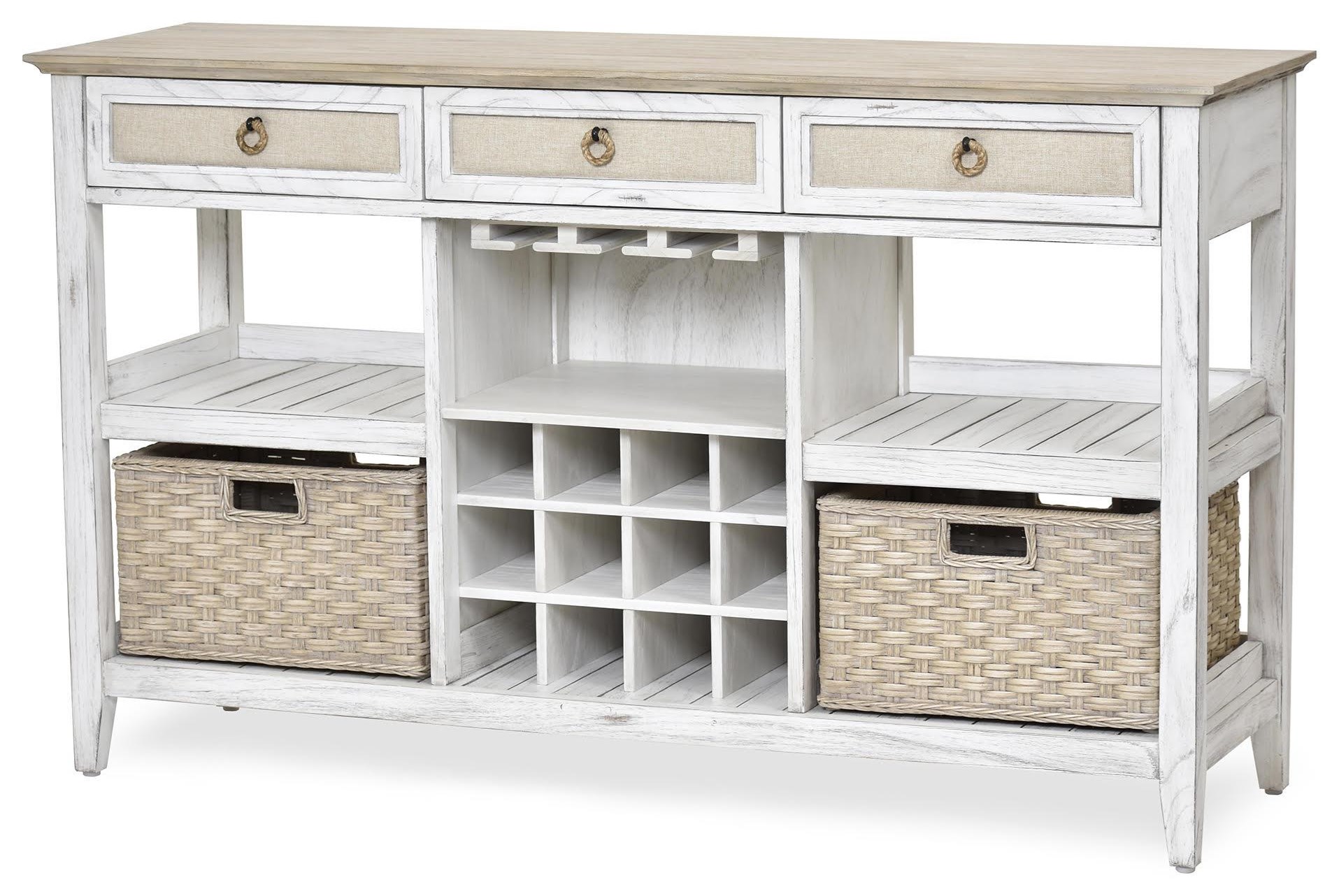 Captiva Island sideboard with wine rack 