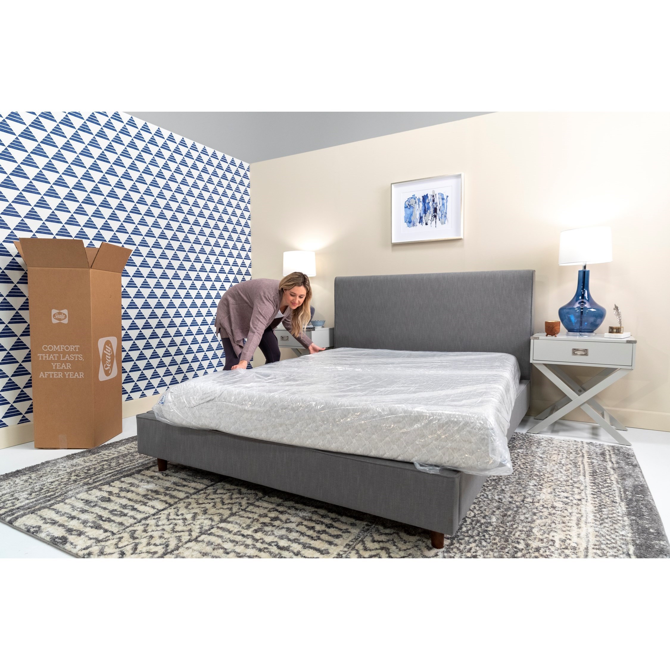 Sealy Conform Essentials 8 Bib Queen 8 Medium Firm Memory Foam