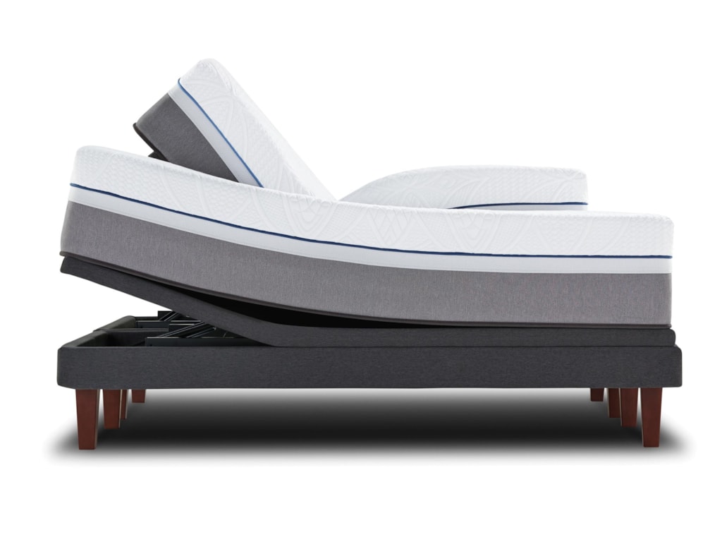 Sealy Posturepedic Hybrid M2 King 12 1 2 Plush Mattress And Sealy Posturepedic Hybrid M2 King 12 1 2 Plush Mattress And Reflexion 4 Adjule Base