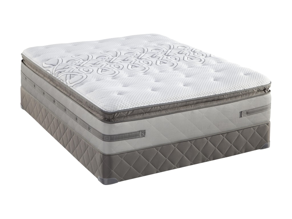 Sealy Posturepedic Platinum Series Queen Firm Euro Pillow Top Posturepedic Platinum Series Queen Firm Euro Pillow Top Mattress And Foundation By Sealy