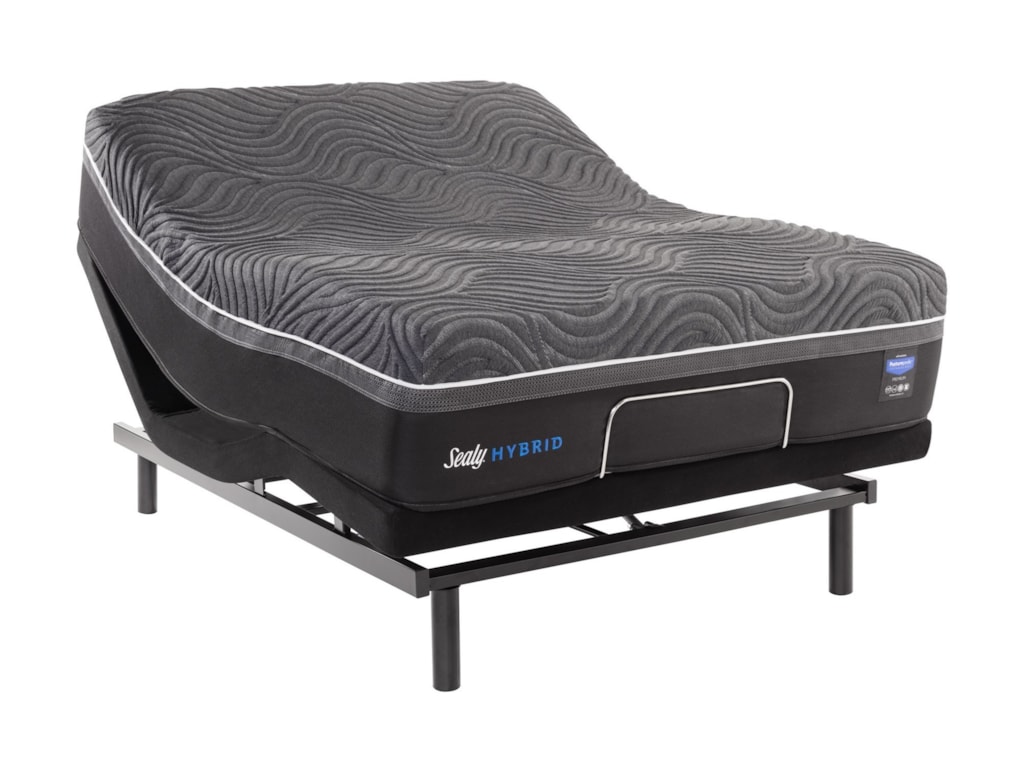 Sealy Premium Z11 Plush Silver Chill Z11hybridplush K 2x626042 31 King Plush Premium Hybrid Mattress And Ease 3 0 Adjustable Base Sam Levitz Furniture Mattress And Box Spring Sets