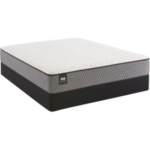 Sealy Deanna Queen 10 1 2 Firm Innerspring Mattress And Stablesupport Foundation Darvin Furniture Mattress And Box Spring Sets