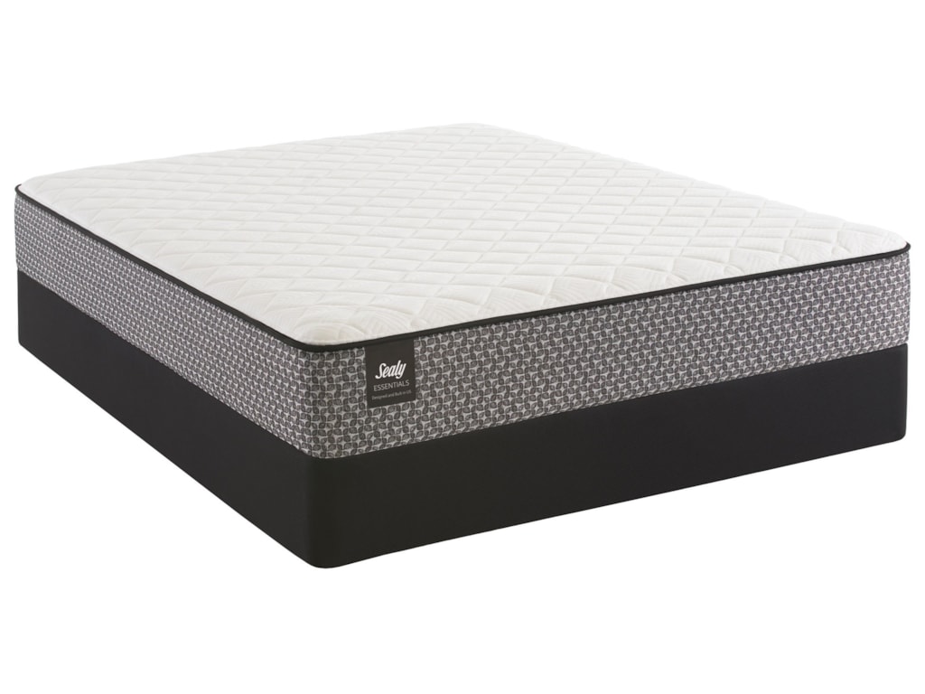 Sealy Calhoun Queen 10 1 2 Firm Innerspring Mattress And 5 Low Sealy Calhounqueen 10 1 2