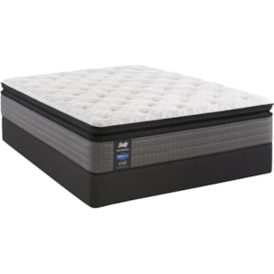Sealy Garner Plush F X Pillow Top King 14 Plush Faux Eurotop Mattress And Stablesupport Foundation Sprintz Furniture Mattress And Box Spring Sets