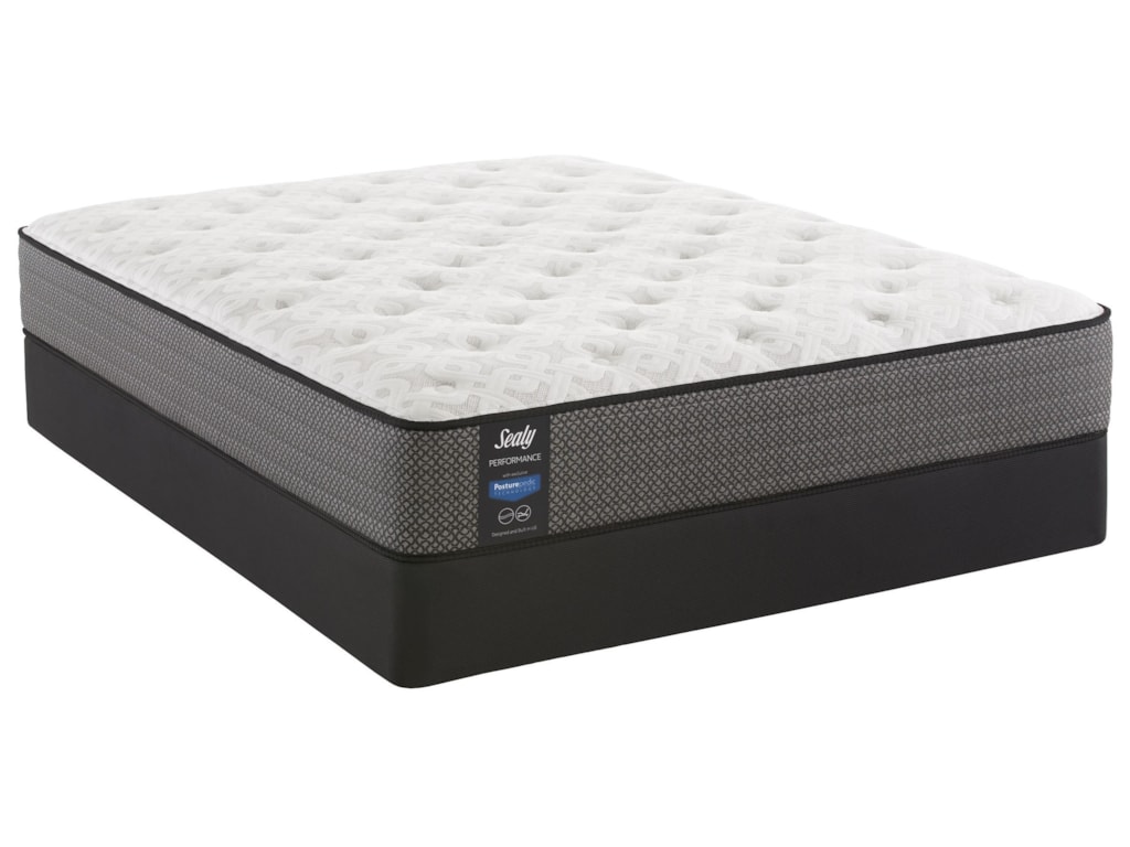 Kenaston Queen 8 8/8" Cushion Firm Pocketed Coil Mattress and StableSupport™ Foundation by Sealy at Value City Furniture Kenaston Queen 8 8/8" Cushion Firm Pocketed Coil Mattress and StableSupport™ Foundation by Sealy at Value City Furniture