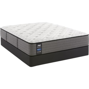 Sealy Lavina Plush Queen 12 1 2 Plush Pocketed Coil Mattress And Stablesupport Foundation Sprintz Furniture Mattress And Box Spring Sets
