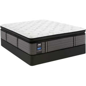 Sealy Response Premium I3 Plush Ept Queen 16 Plush Euro Pillow Top Pocketed Coil Mattress And Stablesupport Foundation Rooms For Less Mattress And Box Spring Sets