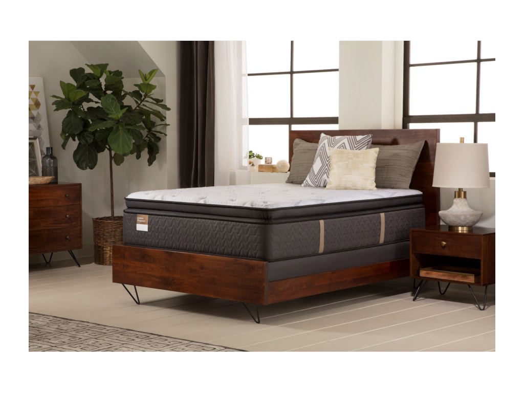 S8 Plush Pillow Top King 8 8/8" Plush PT Pocketed Coil Mattress and Low Profile SupportFlex™ Foundation by Sealy at Household Furniture S8 Plush Pillow Top King 8 8/8" Plush PT Pocketed Coil Mattress and Low Profile SupportFlex™ Foundation by Sealy at Household Furniture