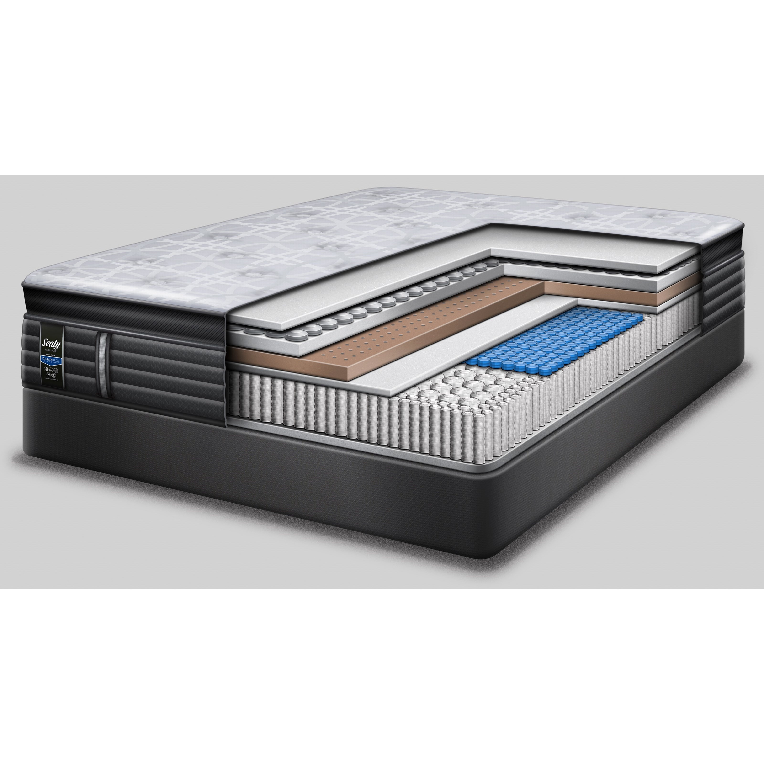 Sealy Lincoln Ave Plush Euro Pillow Top U5 King Plush Euro Pillow