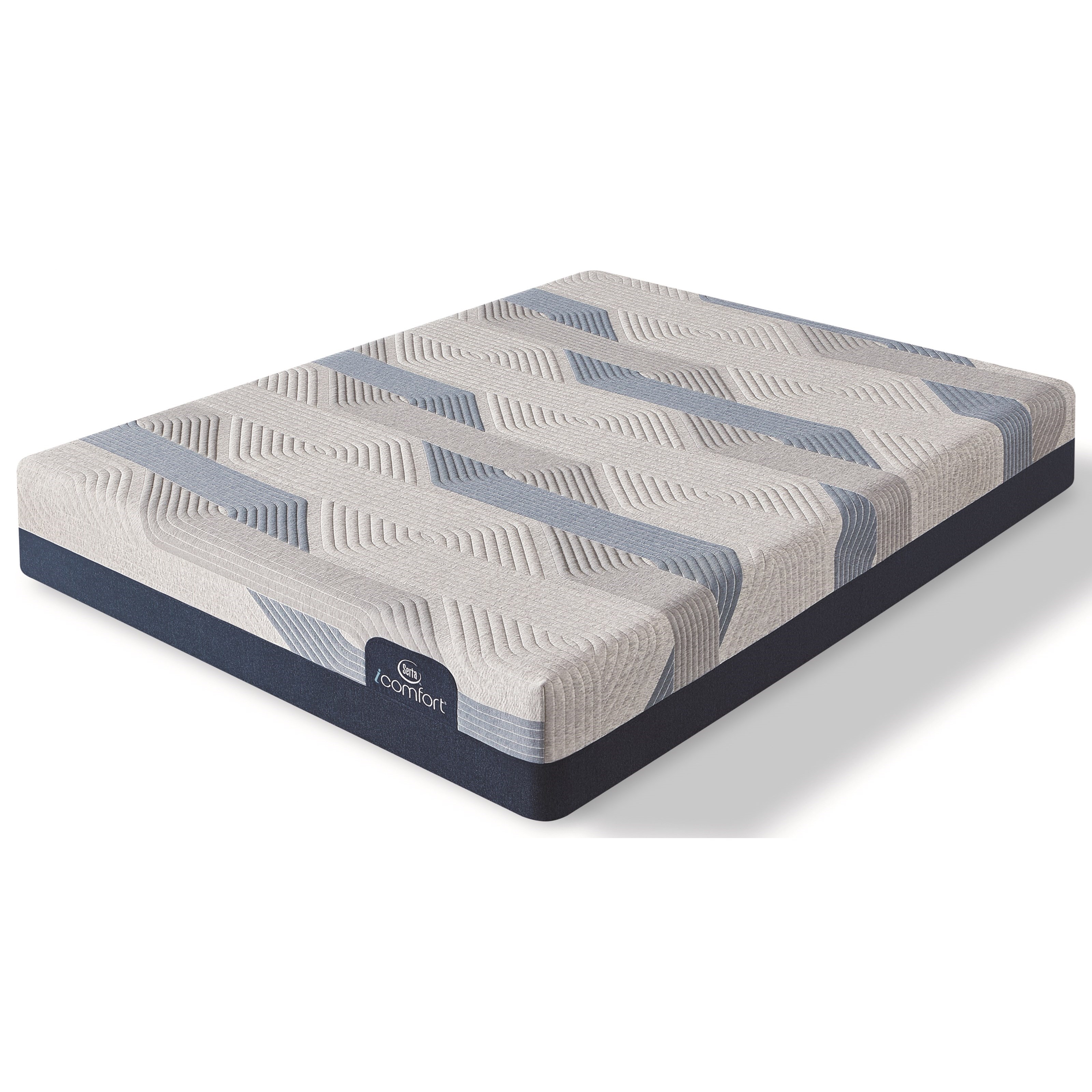 Serta Blue 300ct Plush 2019 Cal King Plush Memory Foam Mattress
