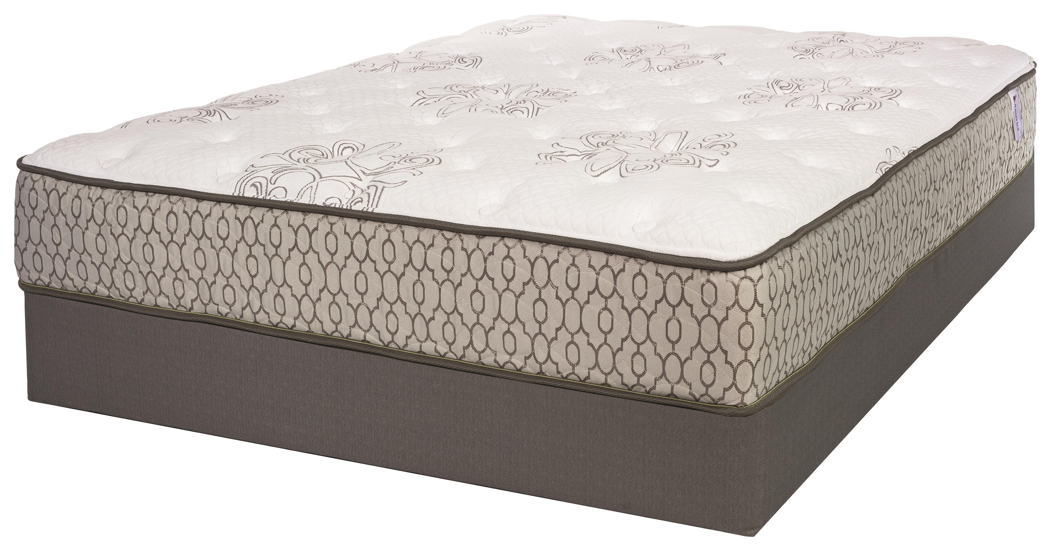 Serta Iamerica Memorial Ii Queen Firm Mattress And Wood Foundation