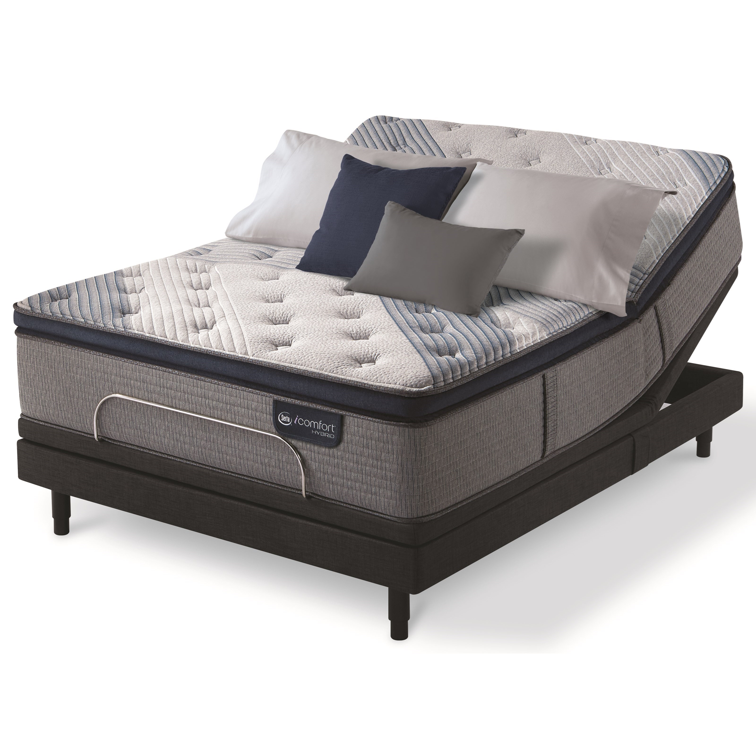 Serta Icomfort Hybrid Blue Fusion 4000 Plush Pt Queen Plush Pillow