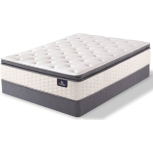 Serta Luxe Edition Armisted Plush Et 500786136 50 500119099 6050 Queen Plush Euro Top Pocketed Coil Mattress And 5 Low Profile Foundation Becker Furniture Mattress And Box Spring Sets