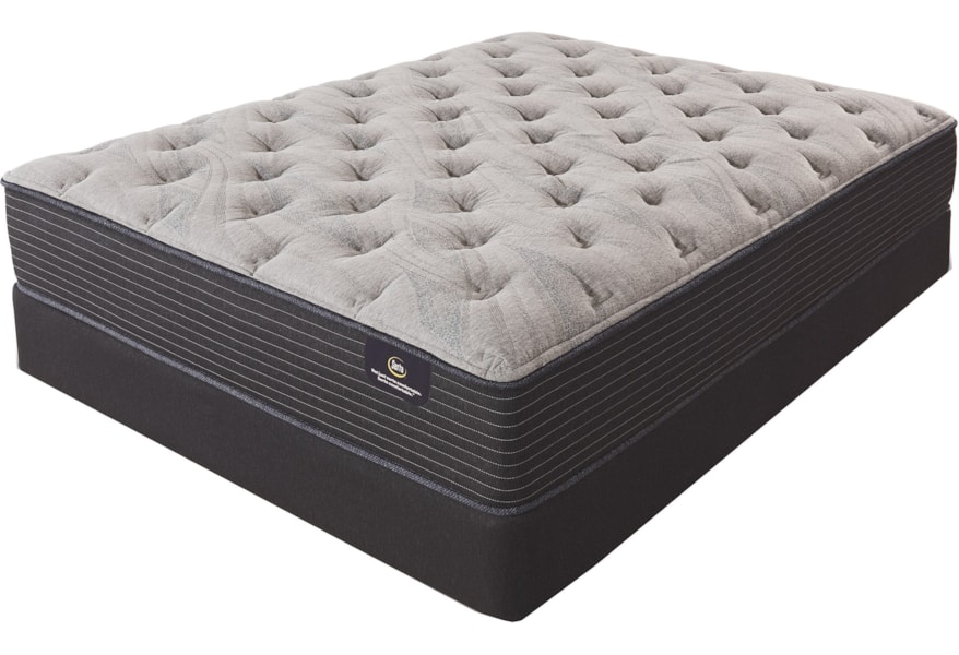 Serta Luxe Edition Chamblee Firm 500786131 50 500119099 6050 Queen Firm Pocketed Coil Mattress And 5 Low Profile Foundation Becker Furniture Mattress And Box Spring Sets