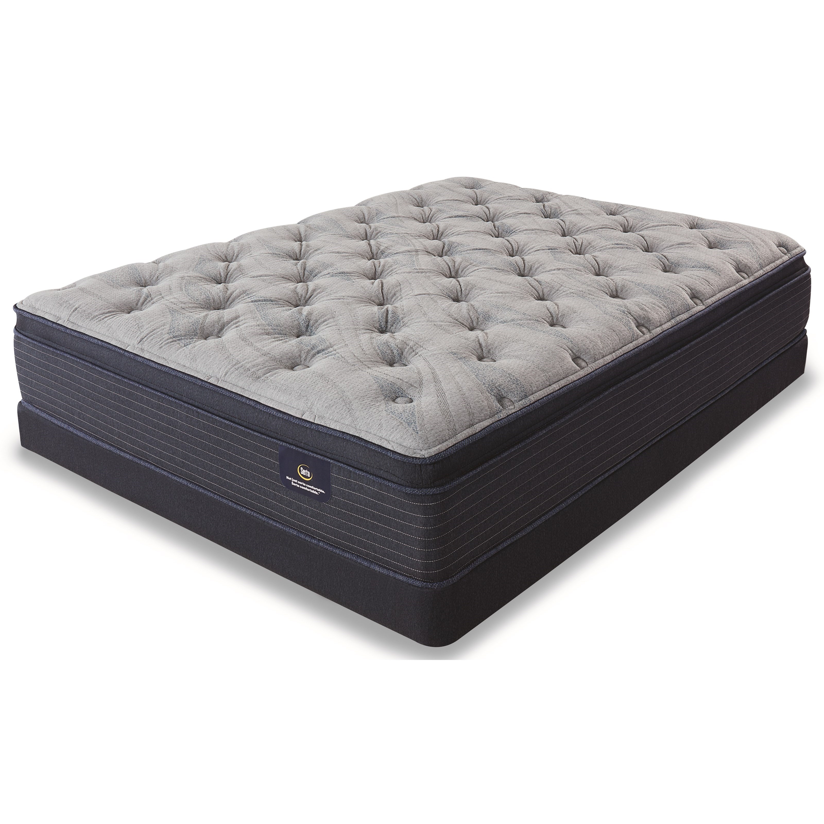 Serta Luxe Edition Grandmere Plush Pt 500782823 70 2x500119099 6070 California King Plush Pillow Top Pocketed Coil Mattress And 5 Low Profile Foundation Pilgrim Furniture City Mattress And Box Spring Sets