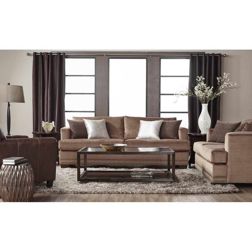 Serta Upholstery By Hughes Furniture 13325 Deco Modern 2 Seater