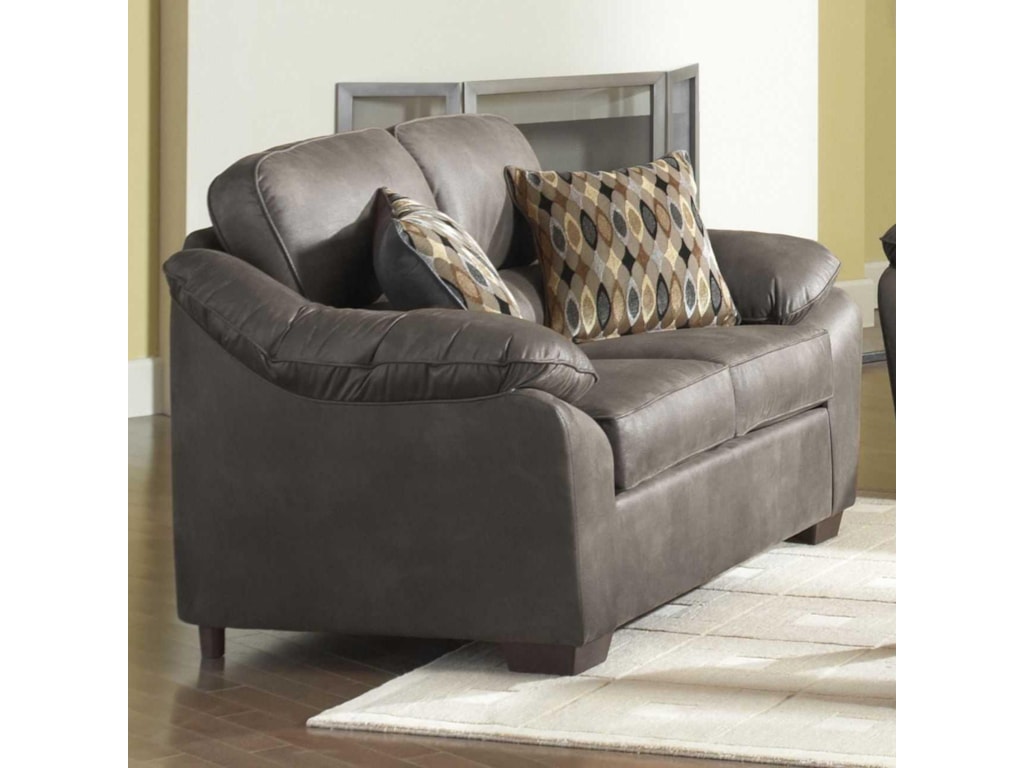 Serta Upholstery by Hughes Furniture 3800Pillowed Love Seat