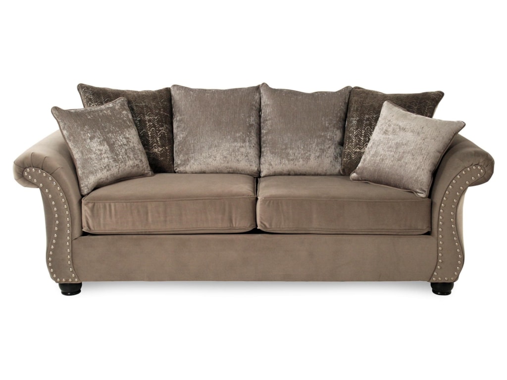 Cosmos Traditional Stationary Sofa With Nailhead Trim By Serta Upholstery At Rotmans