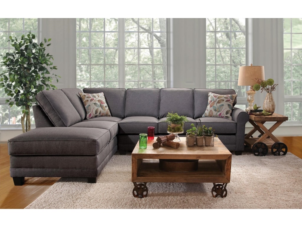 Jitterbug 2pc Sectional W Chaise By Serta Upholstery At Rotmans
